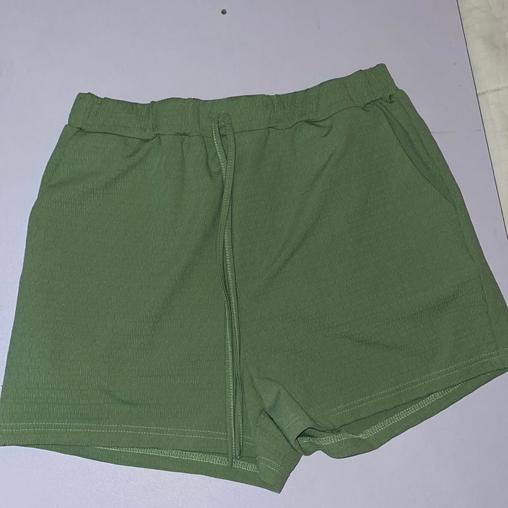 Green shorts size large
